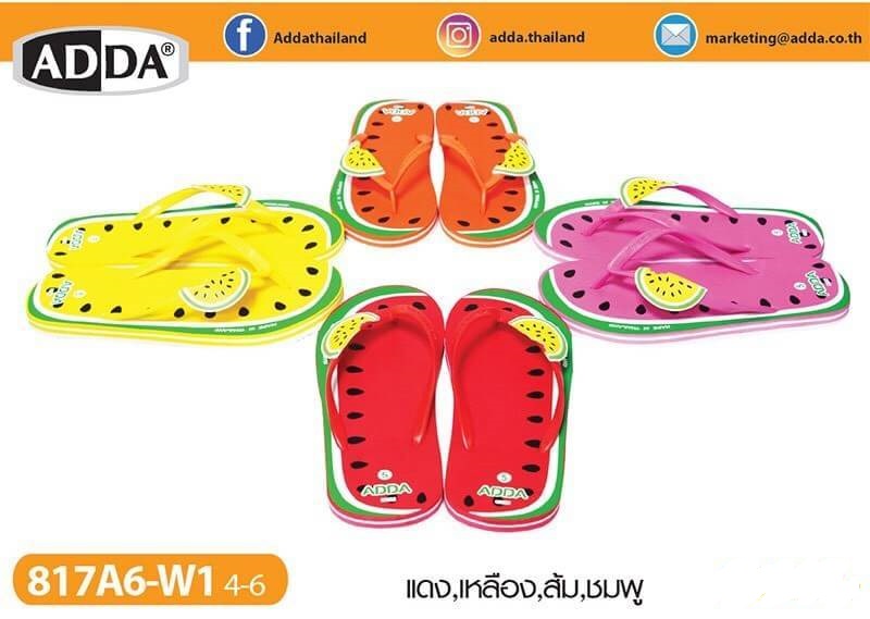 รูปภาพที่1 ของสินค้า : รองเท้าแตะADDA สกรีนลาย แตงโม  ขายส่ง